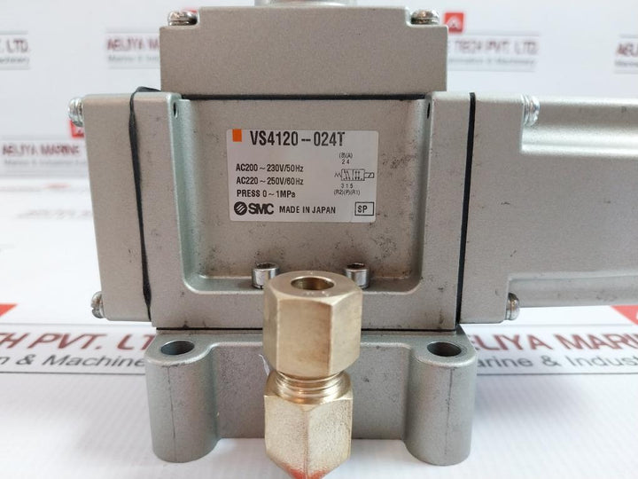 Vs4120-024T Smc Ac200-230V 50-60Hz Pneumatic Solenoid Valve