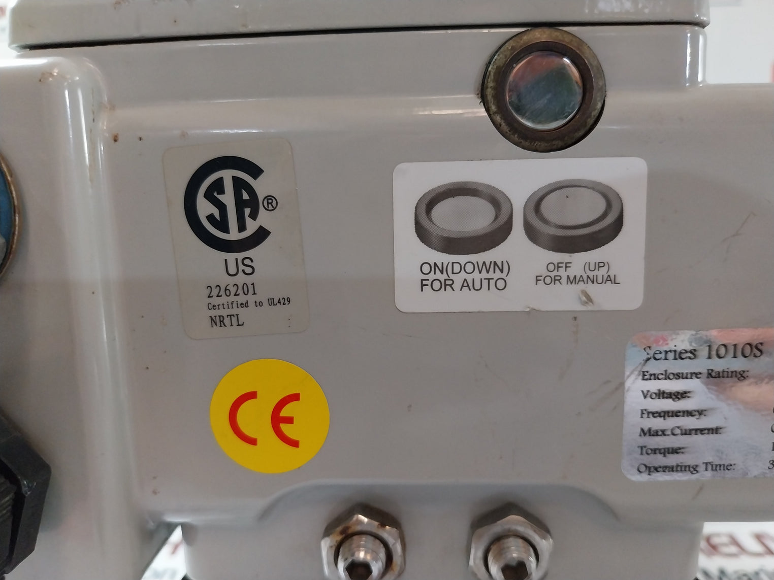 Vsi Series 1010S On/Off Electric Actuator 220V Ac
