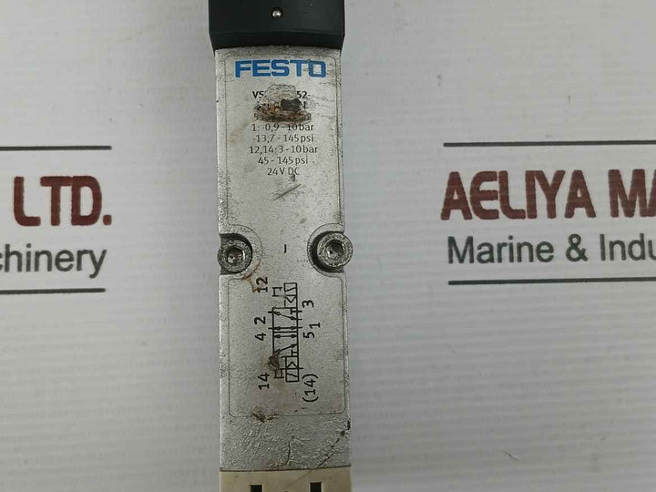 Vsva-b-b52-zd-a1-1T1L Pneumatic Solenoid Valve Festo 24Vdc Ip65