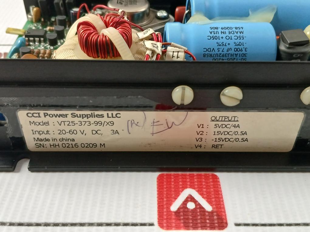 Vt25-373-99/X9 Power Supply Board Input-20-60V Dc,3A Cci