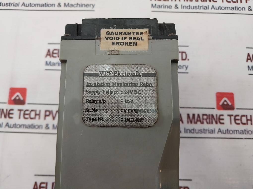 Vtv Electronik Ug140P Insulation Monitoring Relay 24Vdc 7010