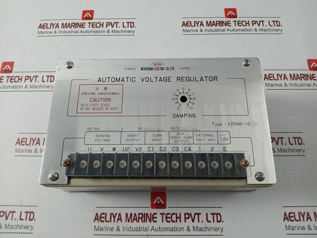 Vzrab-1S(Pt) Nishishiba Electric 450V Automatic Voltage Regulator