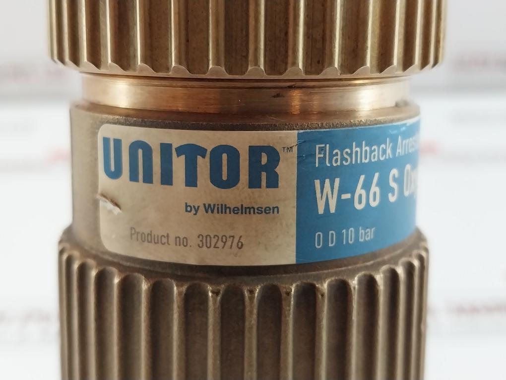 W-66 S Flashback Arrestor Oxygen 10 Bar Unitor