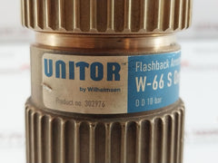 W-66 S Flashback Arrestor Oxygen 10 Bar Unitor