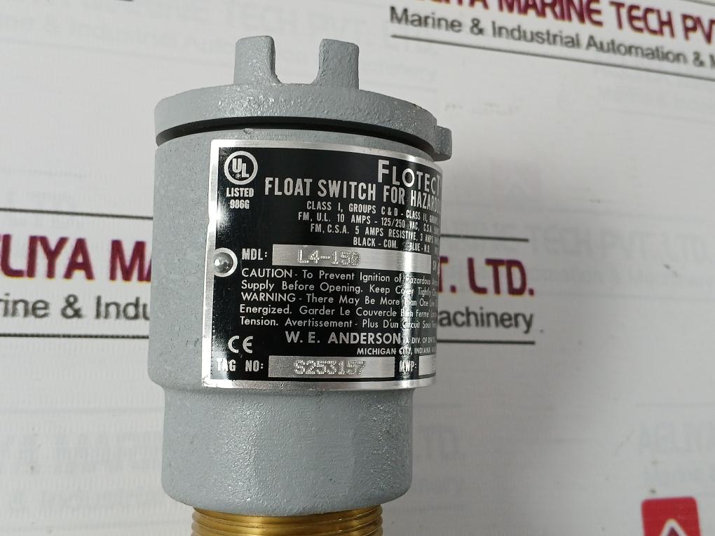 W.E. Anderson La-150 Flotect Float Switch 1034 Kpa