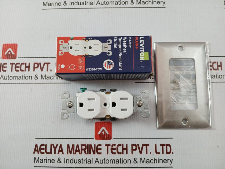 W5320-t0W Leviton Tamper/Weather Resistant Duplex Receptacle