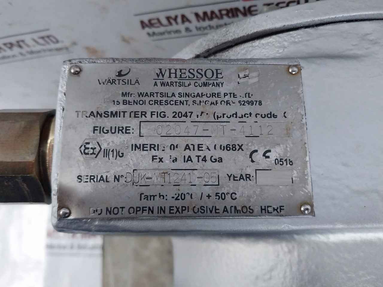 WARTSILA 02047-MT-4112 Varec Level Transmitter FIG. 2047 MT -20C/+50C 316C16