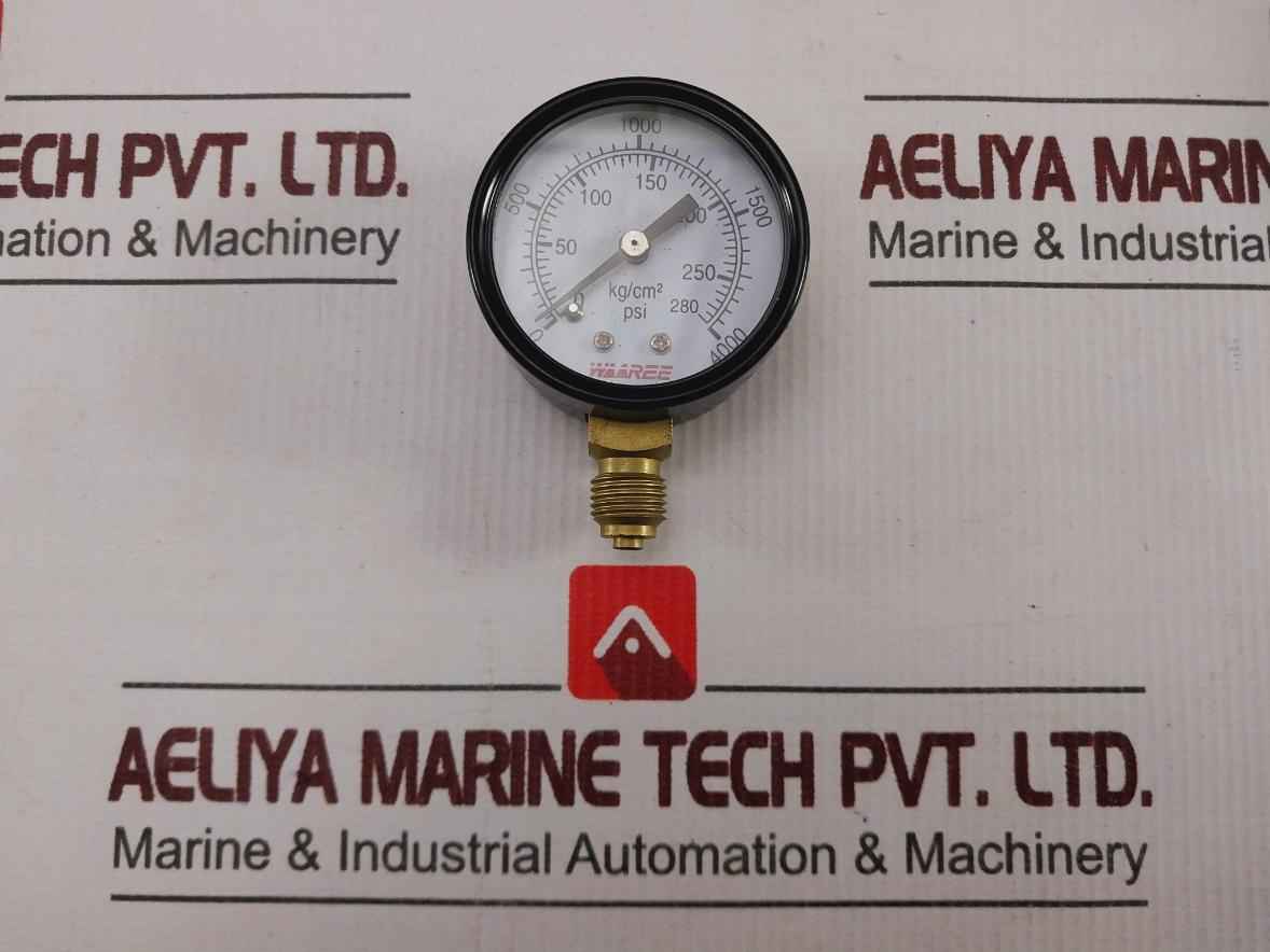 Waaree 0-280 Kg/Cm2 Pressure Gauge 0-4000 Psi