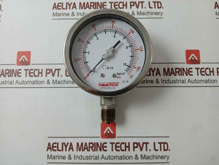 Waaree Ss 316 Pressure Gauge 0-150 Psi