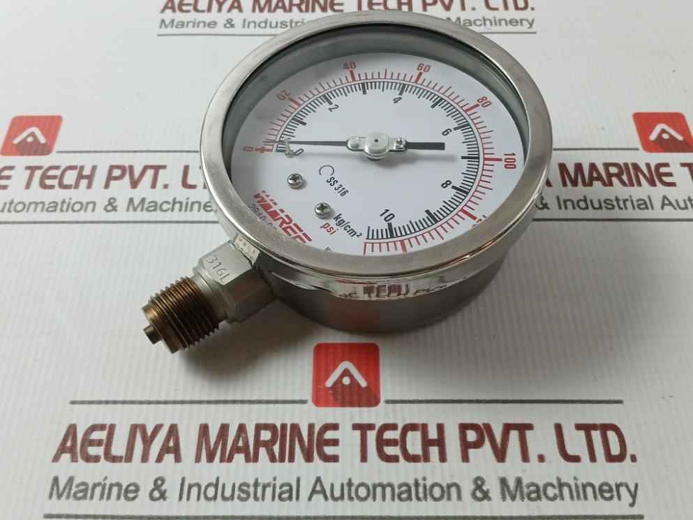 Waaree Ss 316 Pressure Gauge 0-150 Psi