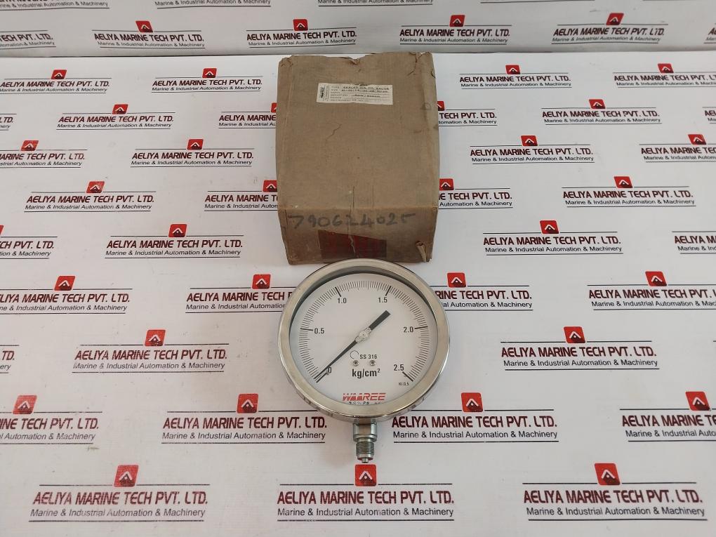 Waaree Ss 316 Sealed Diaphragm Pressure Gauge 0-2.5 Kg/cm2