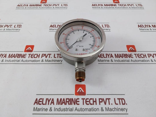 Waaree 2910-p6-10 Vacuum Pressure Gauge 0-150 Psi