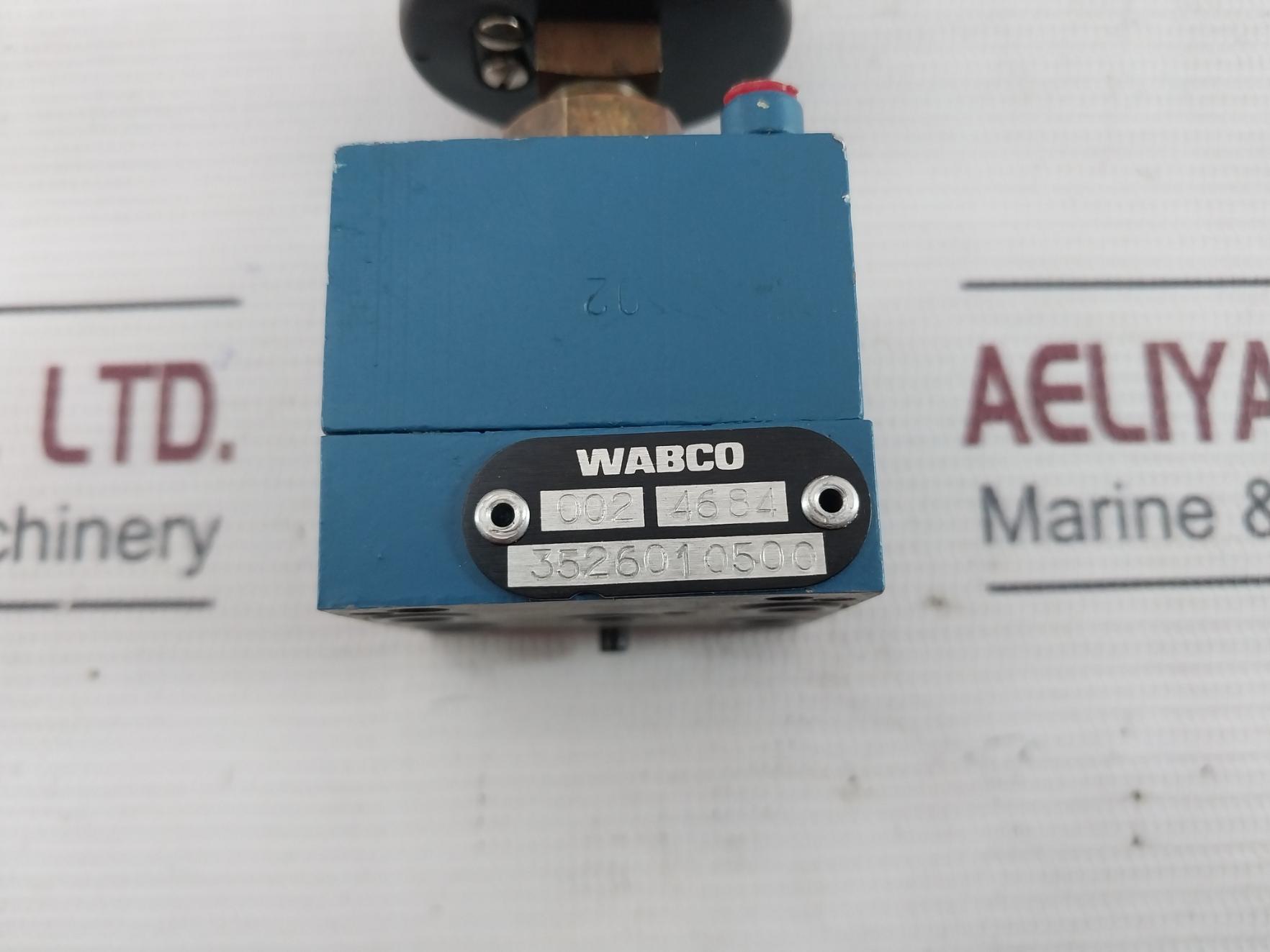Wabco 3526010500 Directional Control Valve W/ Pressure Gauge 0 To 10 Bar