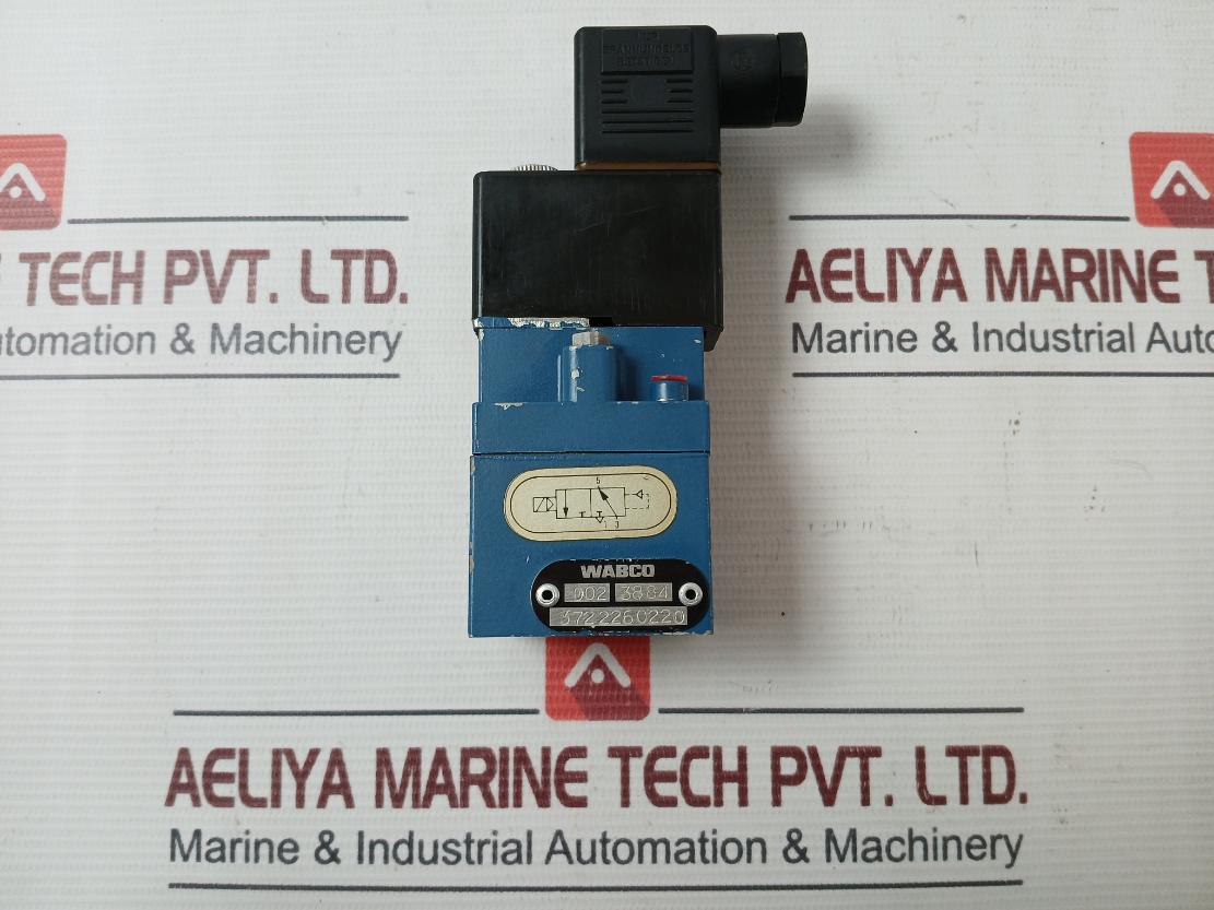 Wabco 3722260220 Pneumatic Directional Valve 24V 250Ma 100%Ed 10Bar