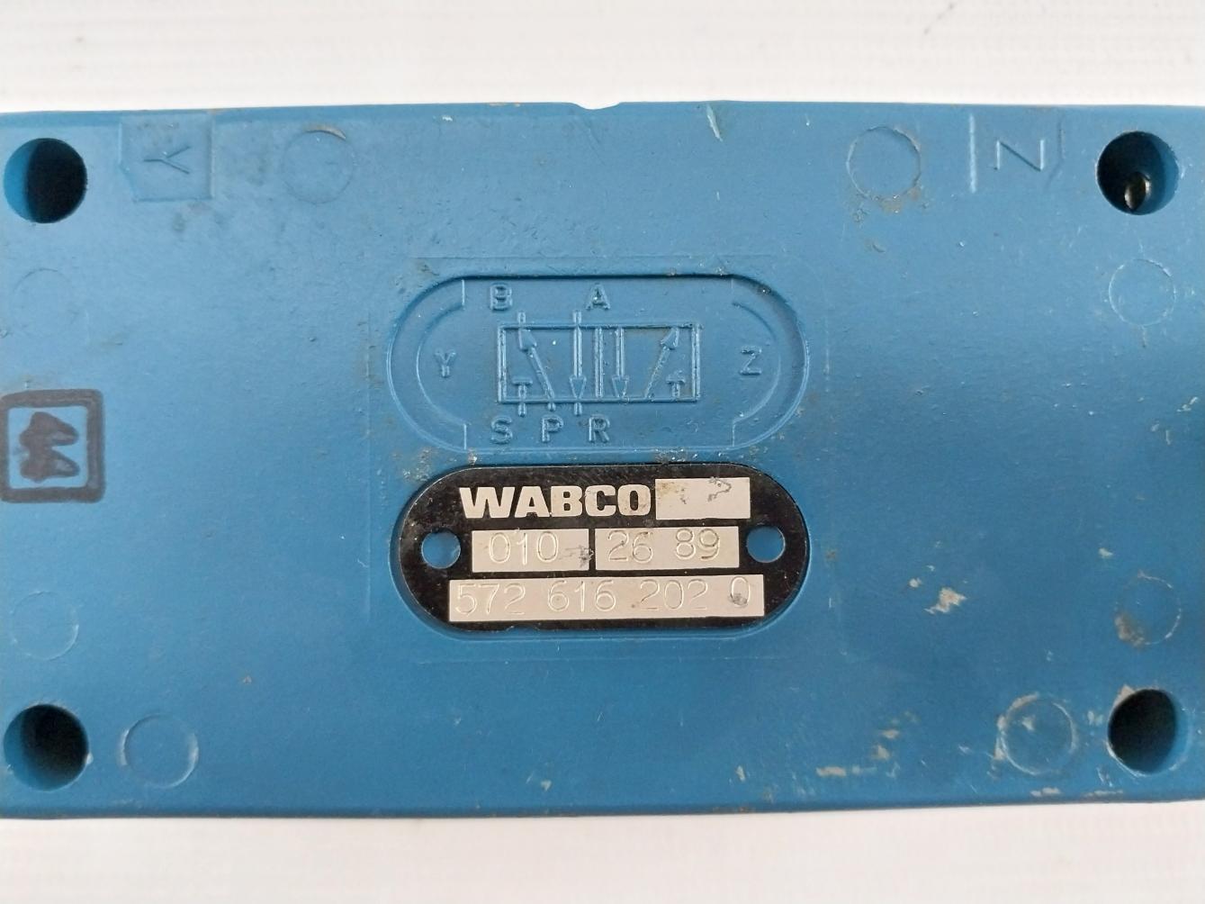 Wabco 572 616 202 0 Pneumatic Valve 187Ma