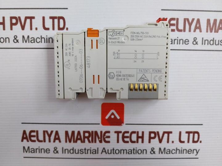 Wago-250V-Ac-2-0A-0-08-2-5Mm2-48173-Relay-Output-Module-750-513-210385-3