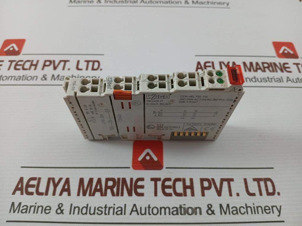 Wago-250Vac-2-0A-55-C-0-08-2-5Mm2-Relay-Output-Module-750-513-209999-3
