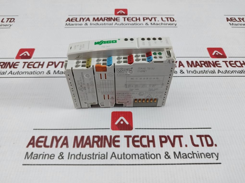 Wago 24V Dc Ethernet Fieldbus Coupler 750-342