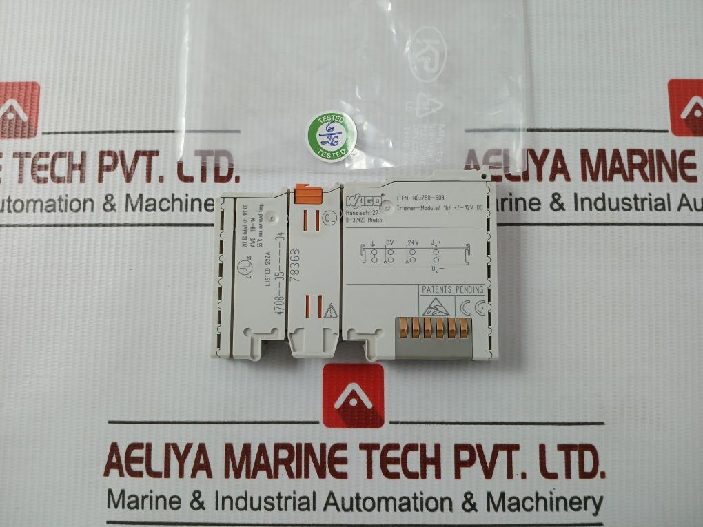 Wago 24V Dc Output +/- 12Vdc Trimmer-module 750-608