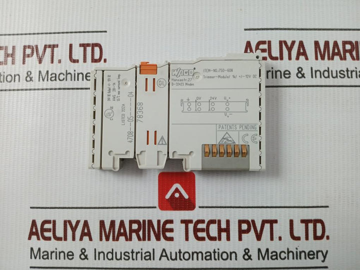 Wago 24V Dc Output +/- 12Vdc Trimmer-module 750-608