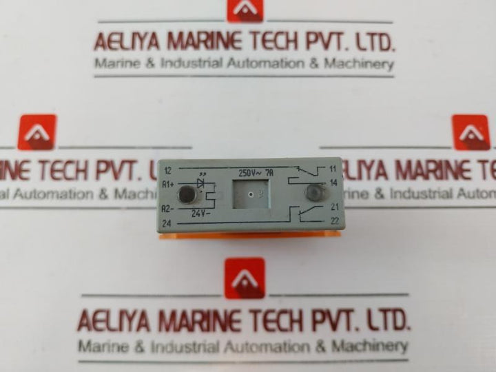 Wago 286-312 Switching Relay Module 24V Dc Input, 250V Ac/7A Output, Iec 60947-7-1,