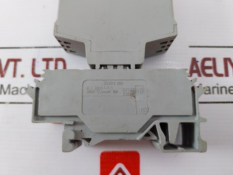 Wago 286-312 Switching Relay Module 24V Dc Input, 250V Ac/7A Output, Iec 60947-7-1,