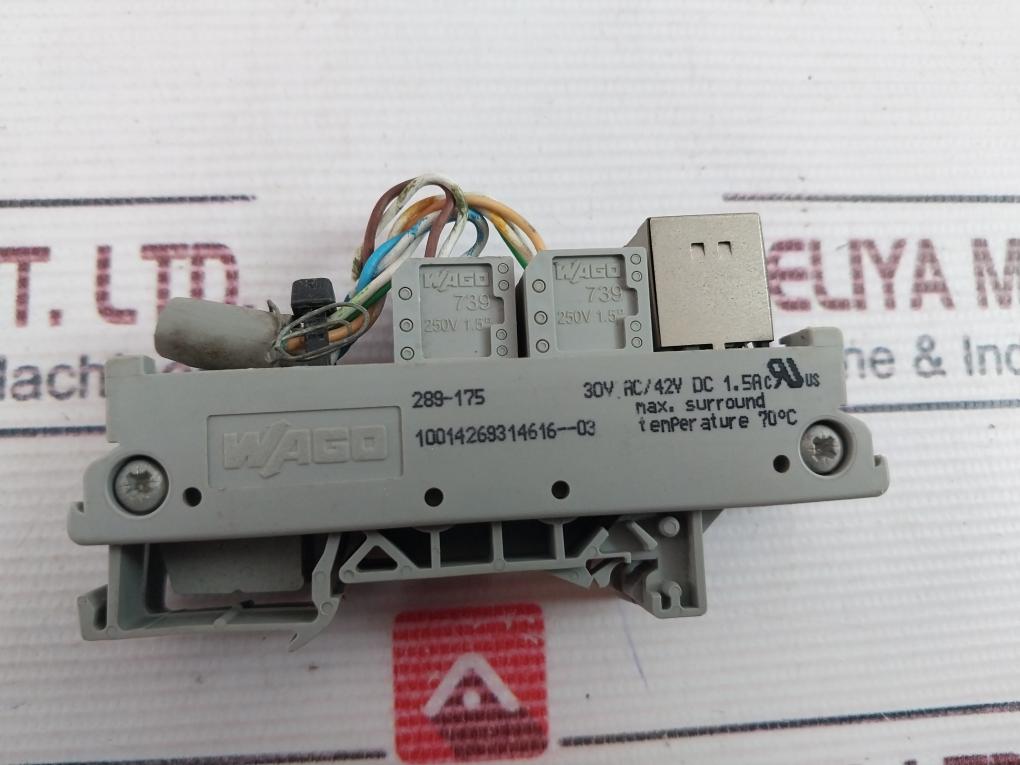 Wago 289-175 Interface Module 30V Ac/42V Dc 1.5A