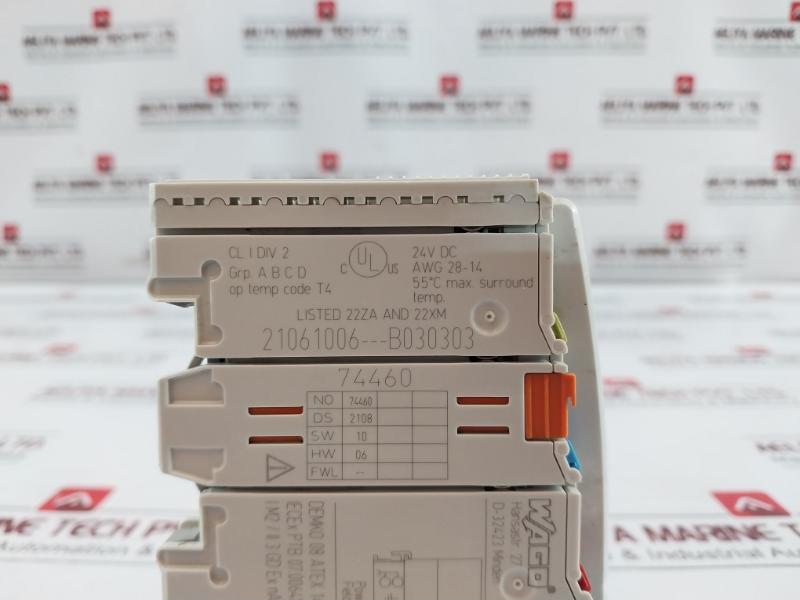 Wago 750-301 Fieldbus Coupler Profibus Dp Iecex Ptb 07.0064x 24v Dc