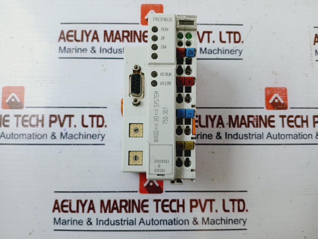 WAGO 750-301 Profibus DP Fieldbus Coupler I/O System 24VDC – Aeliya ...