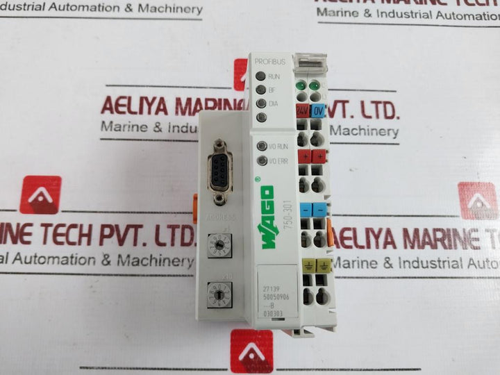 Wago 750-301 Profibus Dp/Fms Fieldbus Coupler 24Vdc 50050906