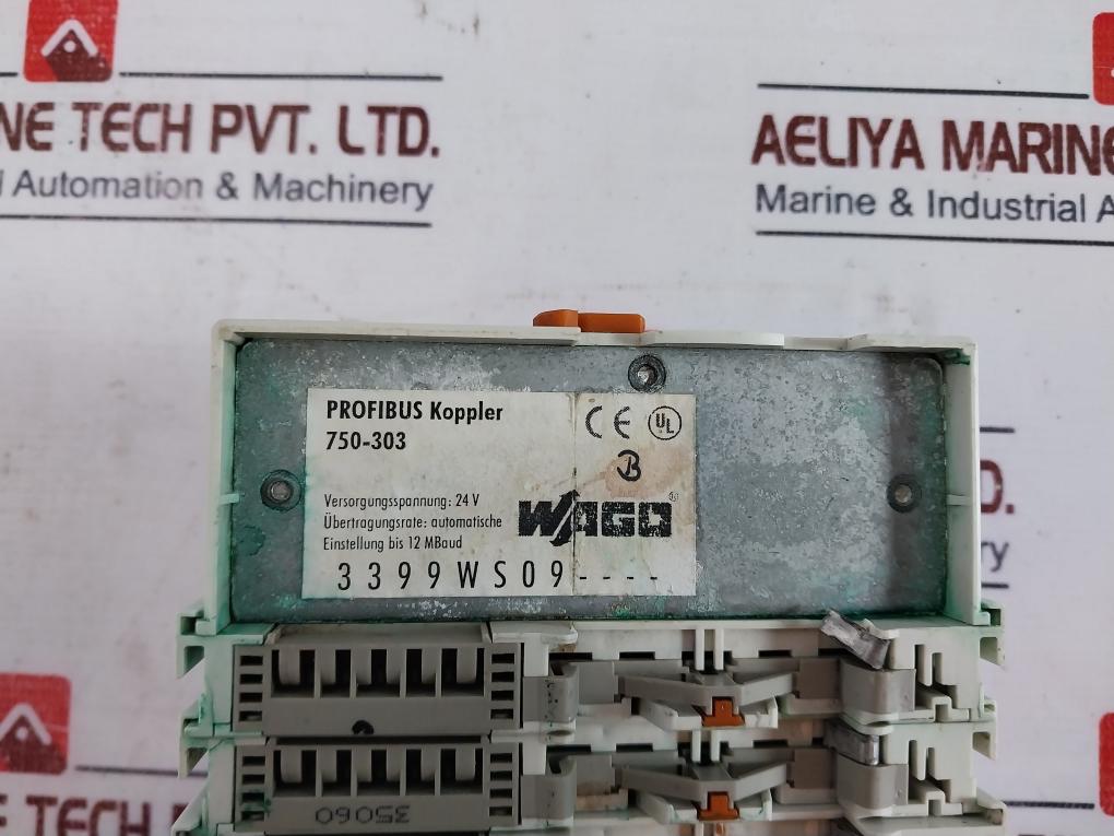 Wago 750-303 Profibus Coupler I/o System 24v Dc 55°c Max Ambient