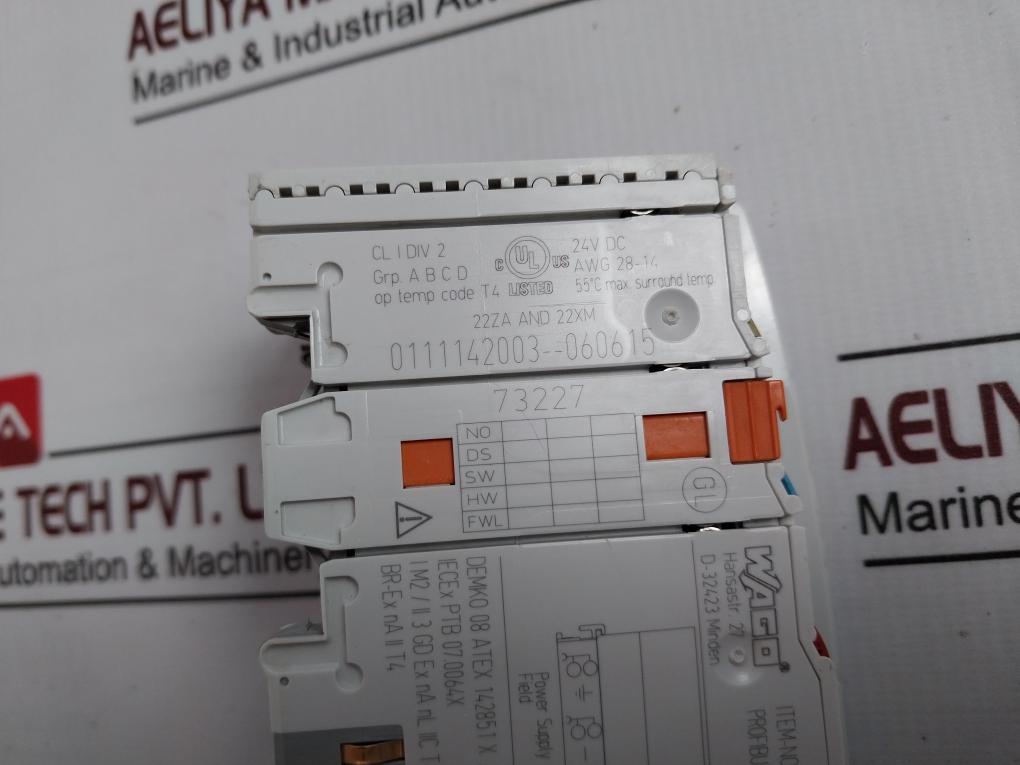 Wago 750-333 Fieldbus Coupler Profibus Dp 12Mbd/Dpv1 24V Dc, 55 C&nbsp;