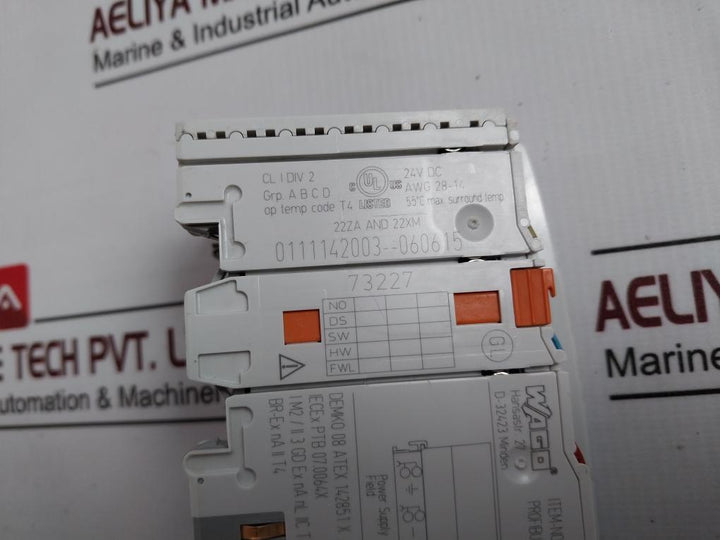 Wago 750-333 Fieldbus Coupler Profibus Dp 12Mbd/Dpv1 24V Dc, 55 C&nbsp;