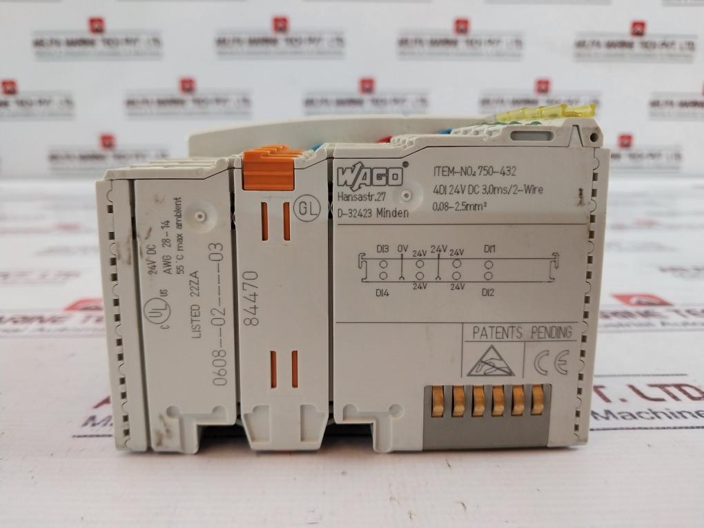 Wago 750-333 Fieldbus Coupler Profibus With 4-channel Digital Input 750-432