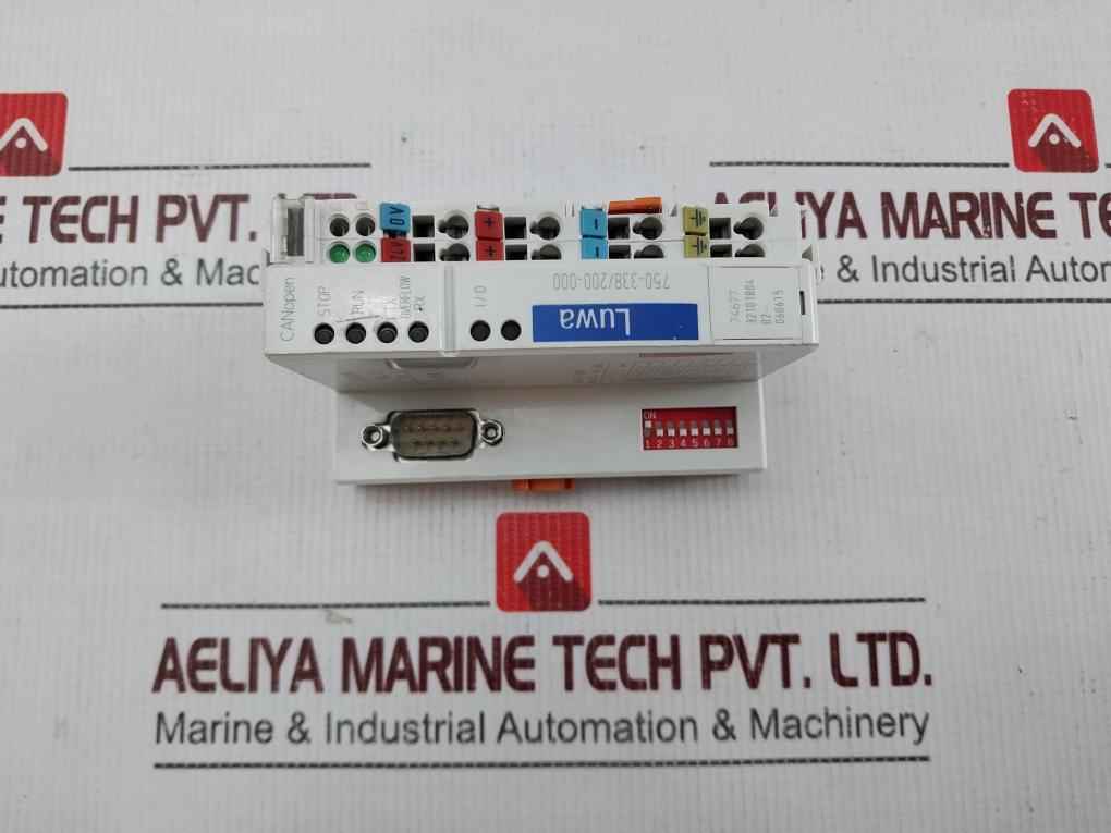 Wago 750-338/200-000 Fieldbus Coupler Canopen Dsub 24V Dc