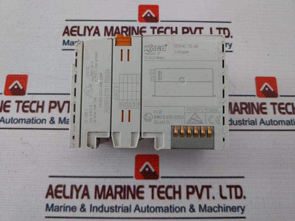 Wago 750-348 Fieldbus Coupler Module 2608060101-b0606