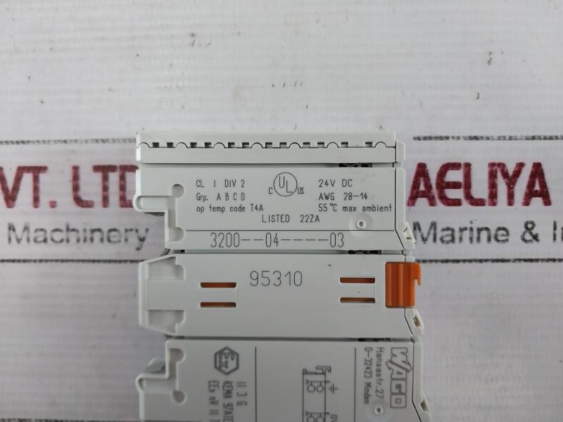 Wago 750-400 2-channel Digital Input 2di 24v Dc 3.0ms 0.08-2.5mm2 3 G