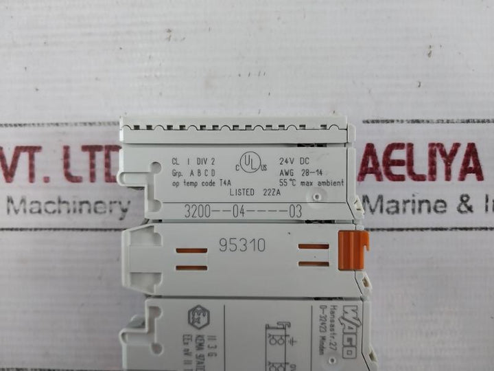 Wago 750-400 2-channel Digital Input 2di 24v Dc 3.0ms 0.08-2.5mm2 3 G
