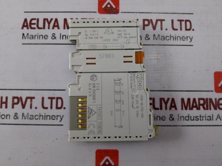 Wago 750-400 2 Channel Digital Input Module Awg 28-14 Kema 97Atex4207 X