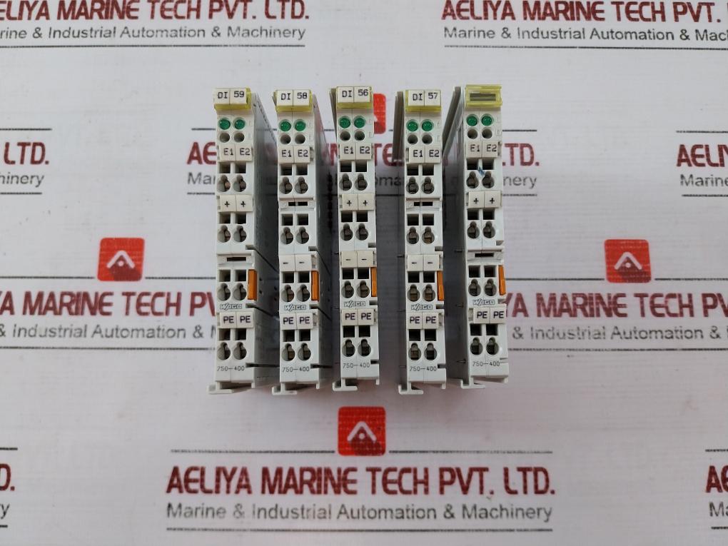 Wago 750-400 2Di Input Module 3.0Ms Awg 28-14 Kema 97Atex4207 X 24V Dc