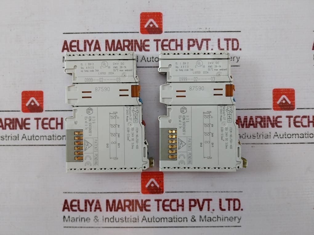 Wago 750-400 Digital Input Module 2Di 24V Dc 3.0Ms Awg 28-14