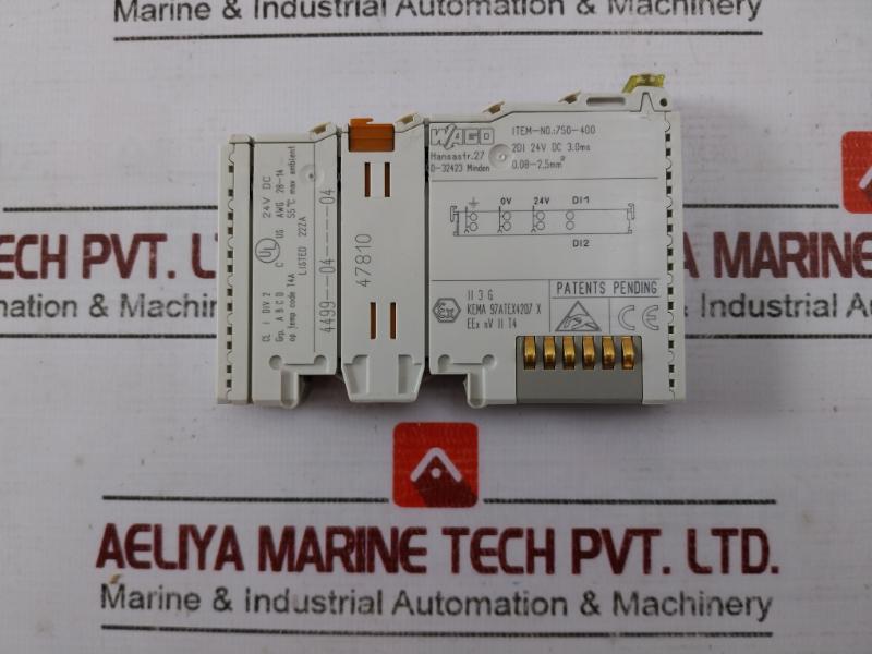 Wago 750-400 Digital Input Module 2Di 24V Dc 3.0Ms Kema 97Atex4207 X