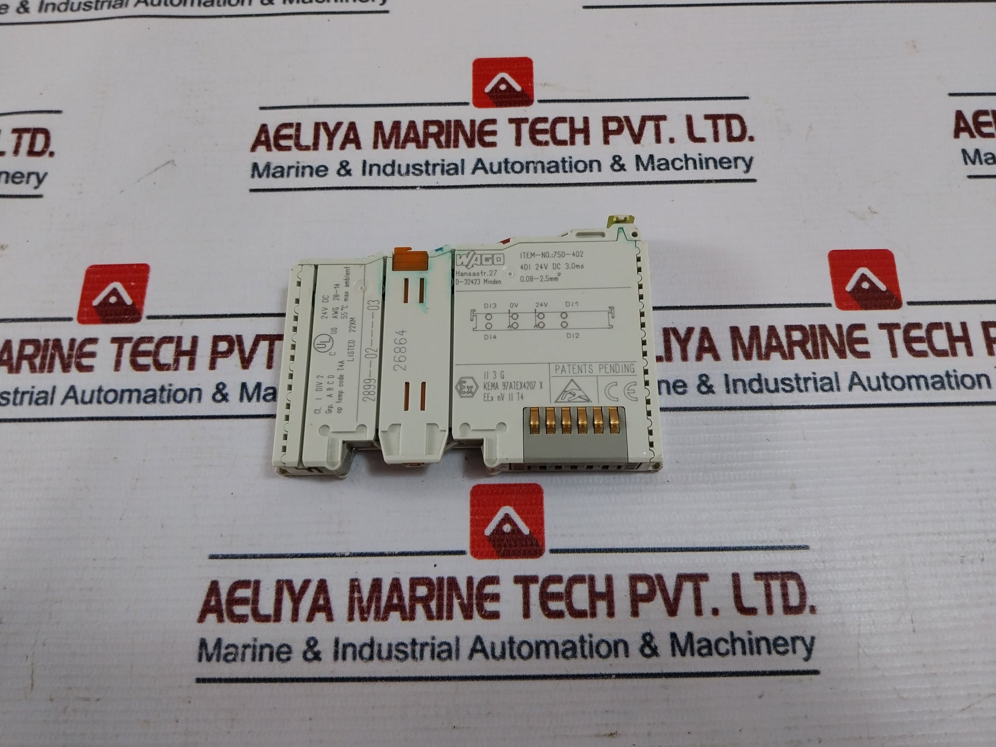 Wago 750-402 Digital Input Module 4Di 24V Dc 3.0Ms