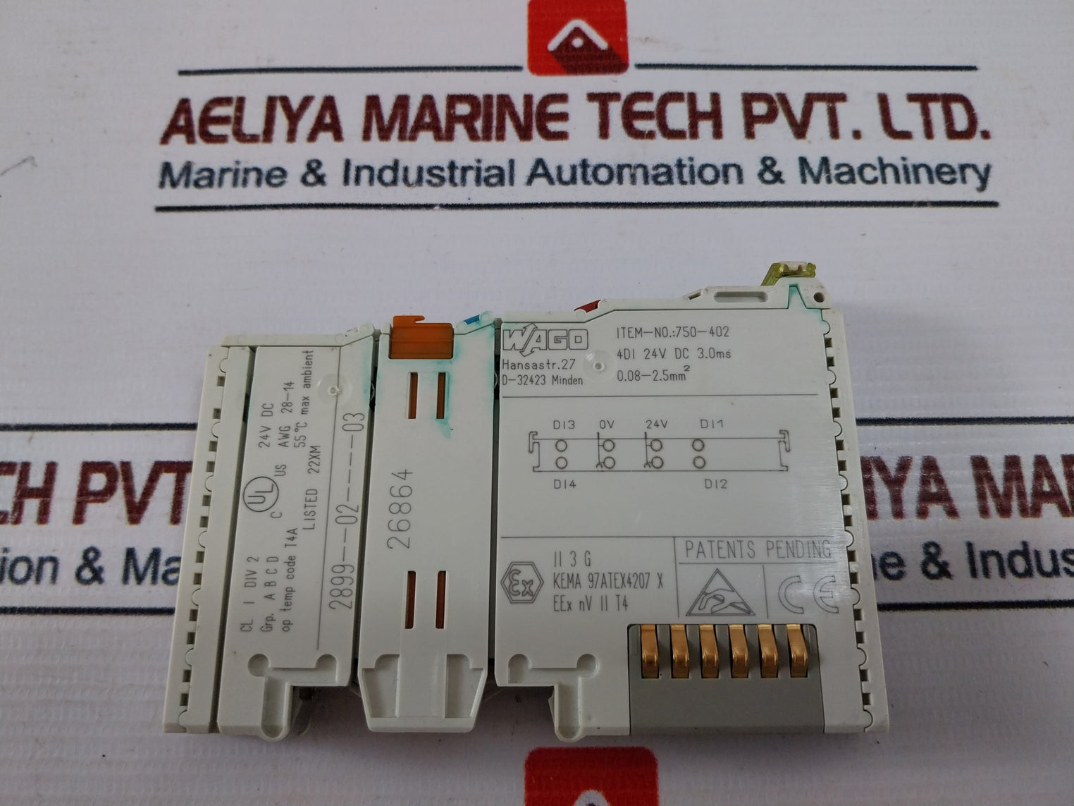 Wago 750-402 4-channel Digital Input Module 24V Dc