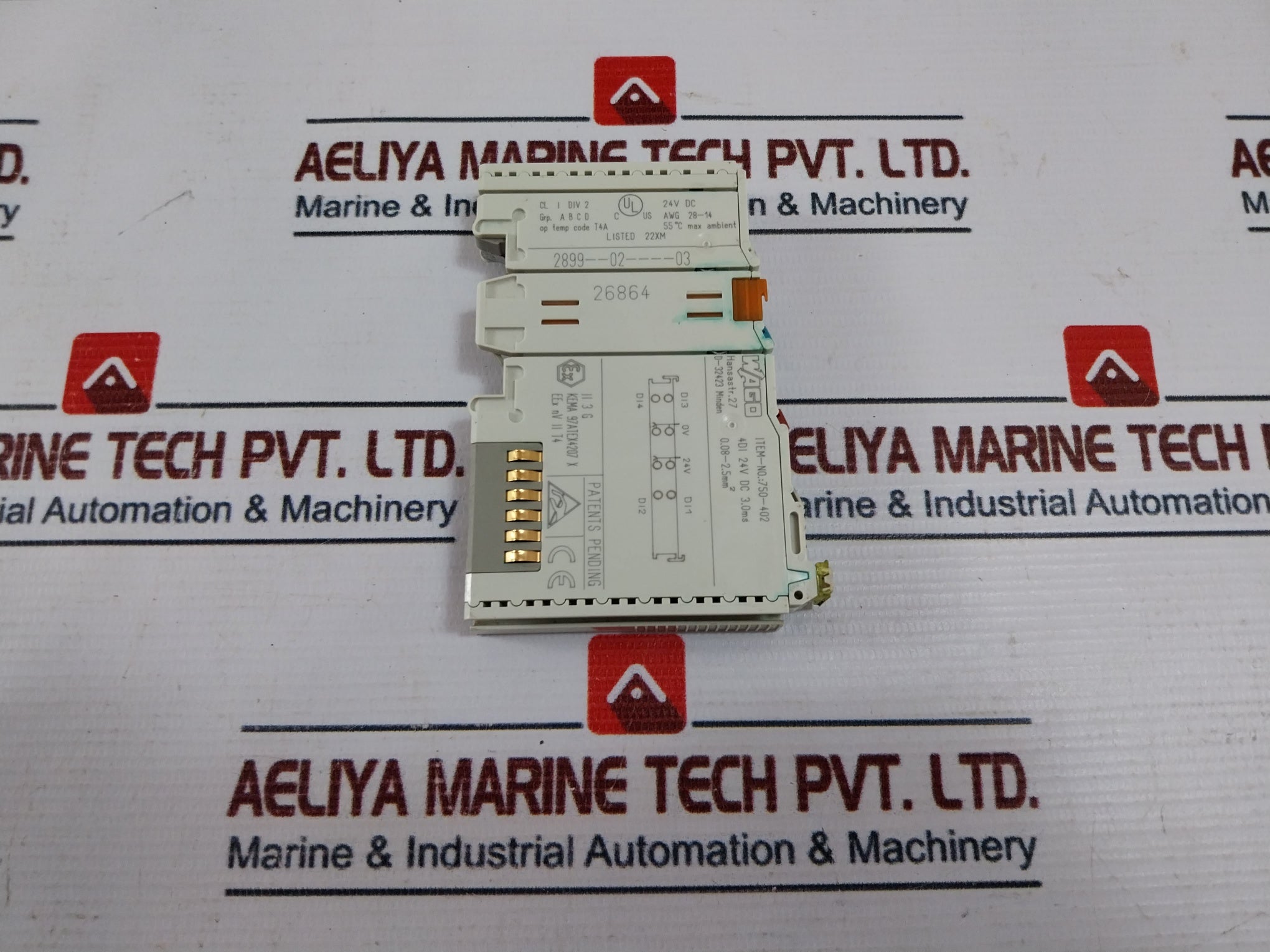 Wago 750-402 Digital Input Module 4Di 24V Dc 3.0Ms