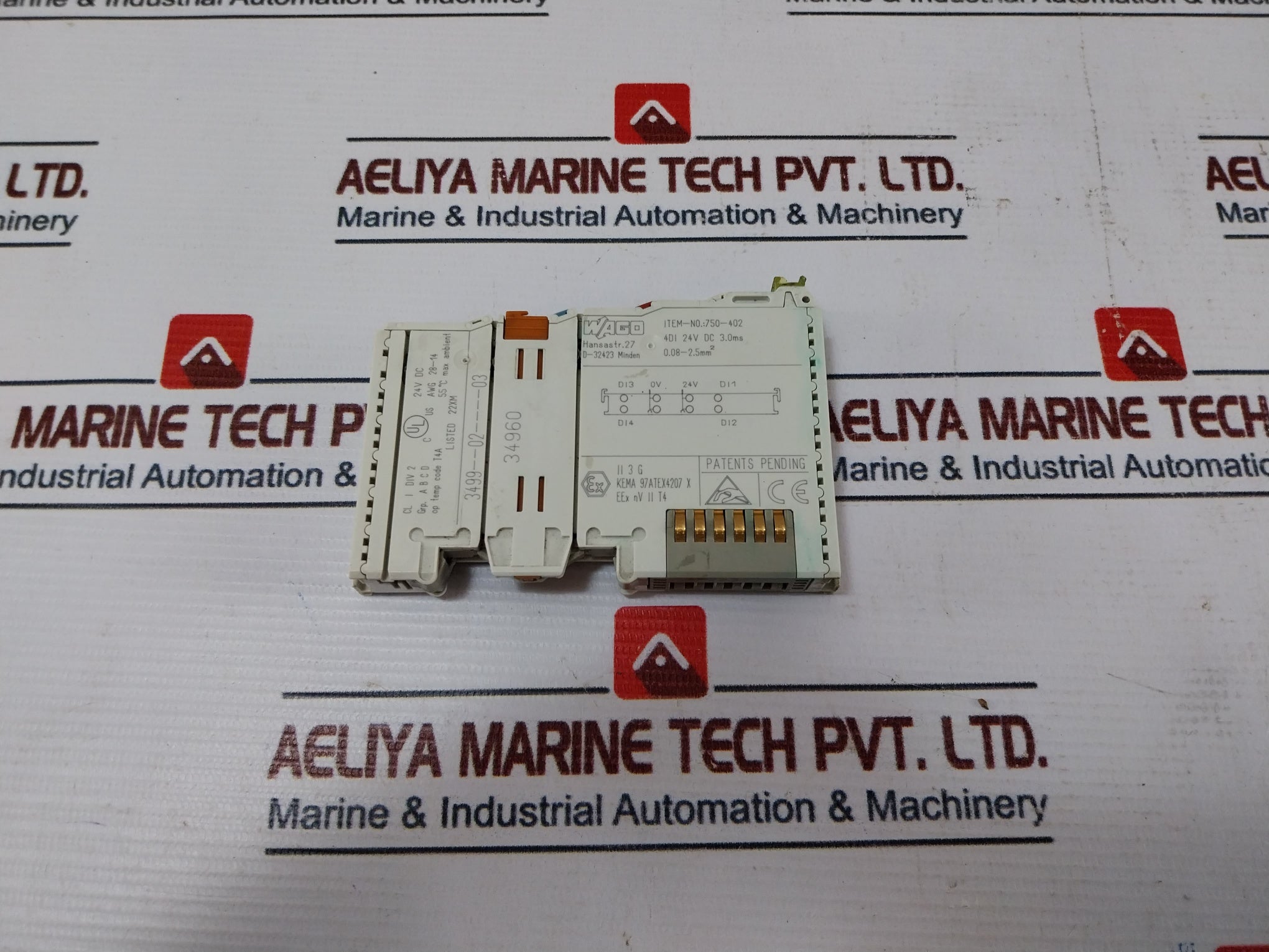 Wago 750-402 Digital Input Module Awg 28-14