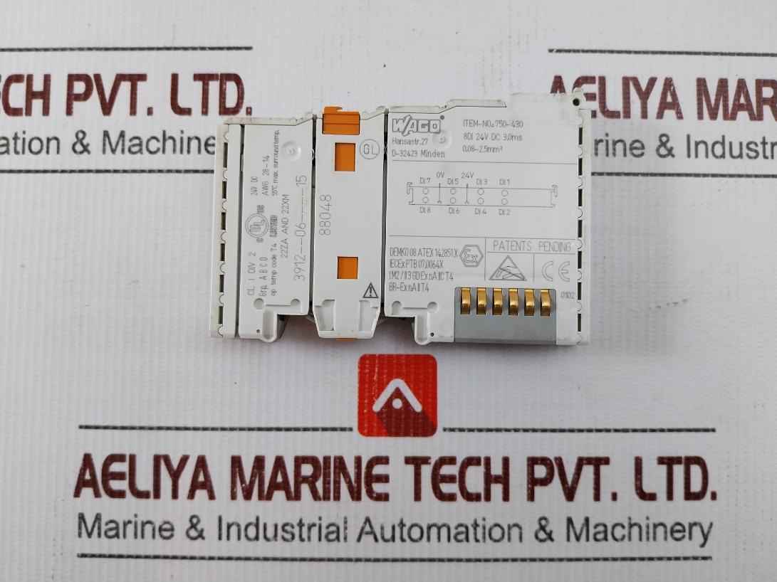 Wago 750-430 Digital Input Module 24V Dc 88048 0.08-2.5Mm2