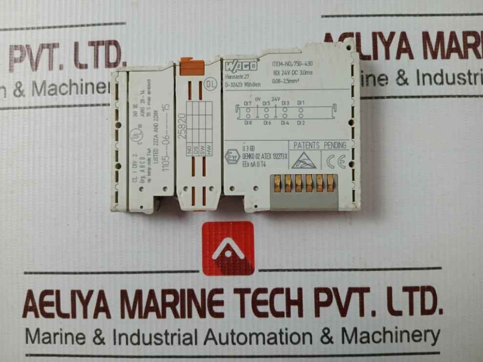 Wago 750-430 Digital Input Module 25820 0.08-2,5Mm2