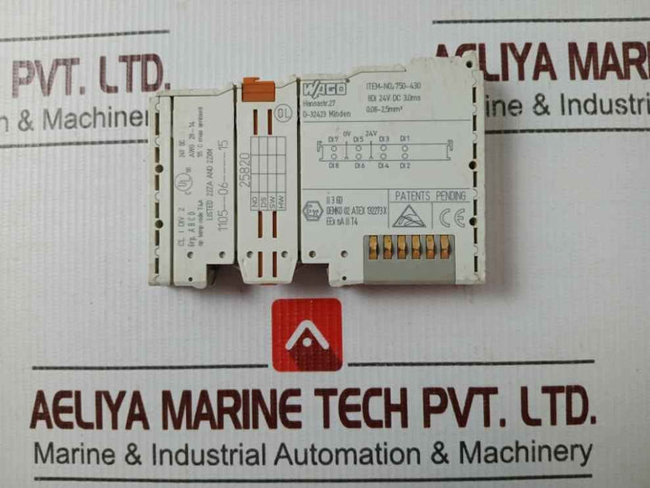 Wago 750-430 Digital Input Module 25820 0.08-2,5Mm2
