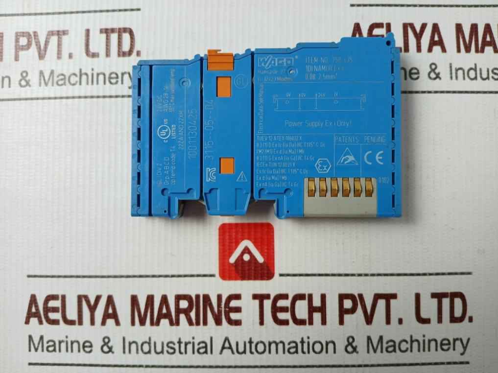 Wago 750-435 Power Supply Unit Ex I Only 55°C 24Vdc